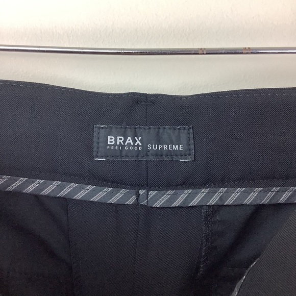 BRAX CELINE WOOL BLEND BLACK TROUSERS - Picture 6 of 15